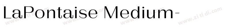LaPontaise Medium字体转换